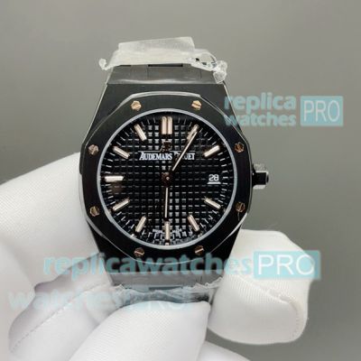 B7 Factory Swiss Audemars Piguet Royal Oak All Black Automatic Clone Ladies Watch 